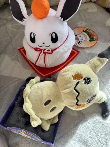 포켓몬 이브이 카가미모치 봉제 인형 덤 미미큐 미사용 설날