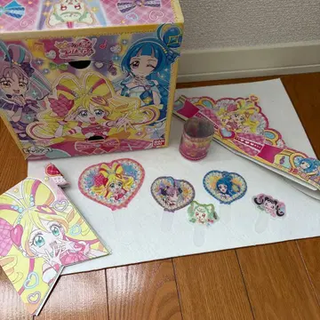 너와 아이돌 프리큐어 캐릭터 데코 파티 케이크 상자 피크 가랜드