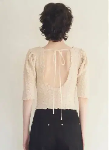 HONEY MI HONEY 코튼 퍼프 슬리브 탑