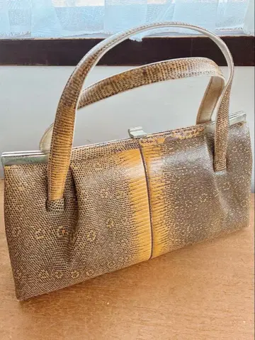 일본 의류용 백 스네이크 스킨? 브라운