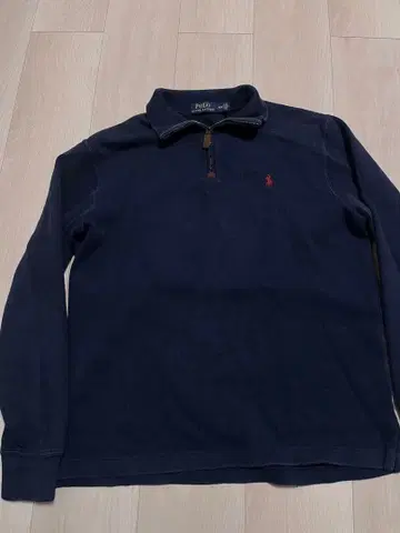 랄프 로렌 네이비 하프 지퍼