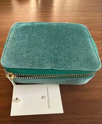 택 포함 새상품 UNITED ARROWS 주얼리 케이스 그린