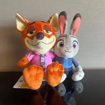 주토피아2 닉 & 주디 페어 봉제 인형 택 포함 새상품
