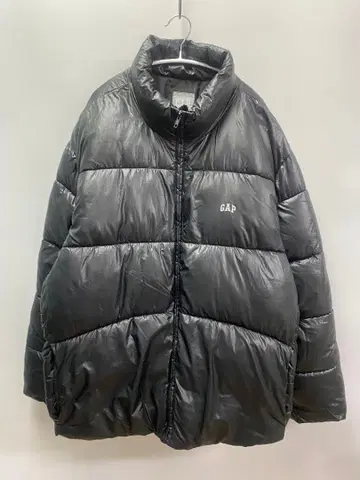 프리마로프트 GAP 로고 퍼퍼 자켓 블랙 XL