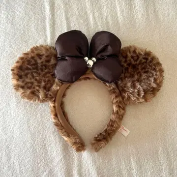 디즈니 머리띠 레오파드 무늬 미니