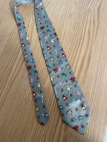 포켓몬 그레이 넥타이 빈티지