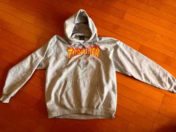 Thrasher 그레이 후드티 L 사이즈