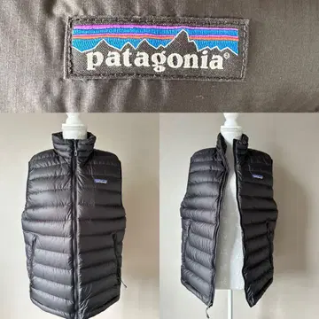 patagonia 스테디셀러 블랙 다운 베스트 경량
