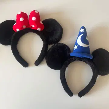 미니와 미키 머리띠 세트