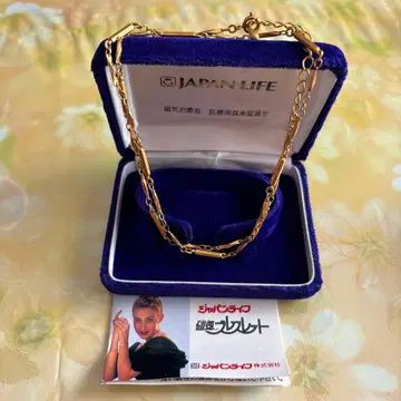 JAPAN LIFE 금 도금 체인 팔찌