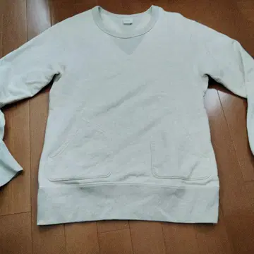 UES 웨스 양면 V넥 포켓 맨투맨