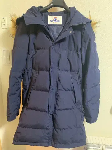 GEVACO 네이비 다운 자켓 퍼 포함