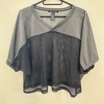 mizuiro ind 메쉬 T셔츠 그레이