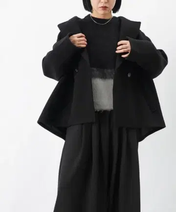 LC/LLL 미들 기장 A라인 울 코트/A라인 테일러드 코트