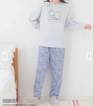 스누피 룸웨어 면 100% L 사이즈 PEANUTS 색스