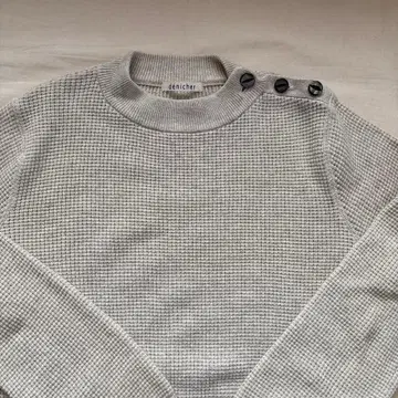 tantan 구매 denicher 그레이 니트 스웨터 버튼 포함