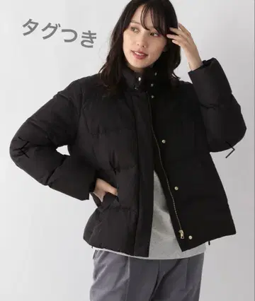 택 포함 GLOBAL WORK 다운 후드 블루종