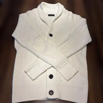 ZARA MAN 화이트 가디건 EU M