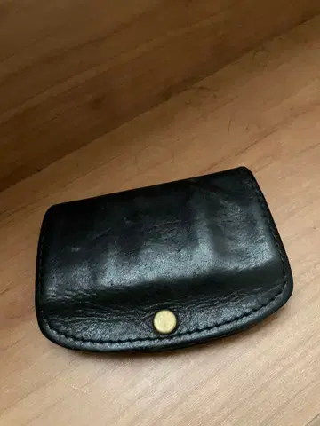 블랙 가죽 코인 케이스 VOO