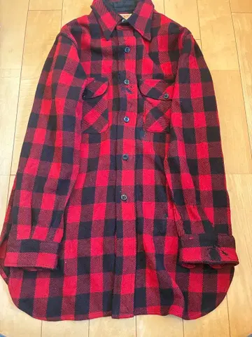 40s 50s HERCULES 버팔로 체크 울 셔츠