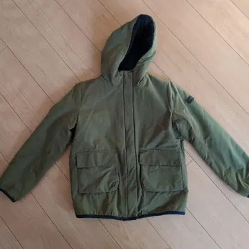 AIGLE 플리스 라이닝 후드 부착 코트