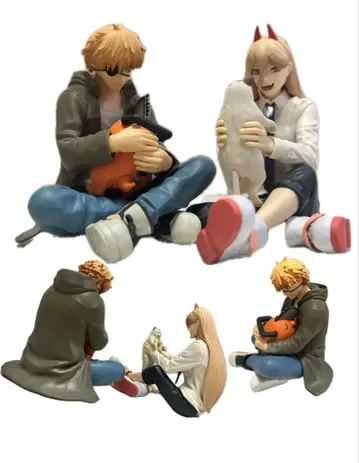 체인소 맨 피규어 덴지 x 포치타, 파워 x 미야코