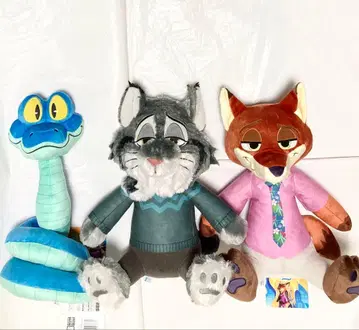 주토피아2 L 봉제 인형 게리 닉 와일드 파우버트 야마다 료스케