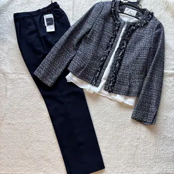 새상품 있음 ef-de 라난 수트 셋업 9호 M 네이비 블랙 졸업식