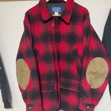 PENDLETON 레드/블랙 체크 자켓/빈티지