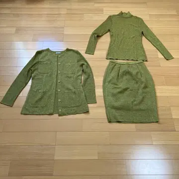 그린 스커트 셋업