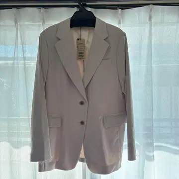 테일러드 자켓 옅은 핑크 03