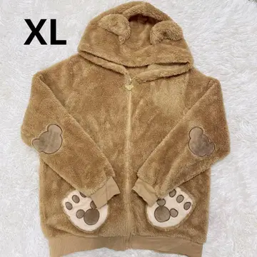 디즈니/후드티/더피 귀 포함/코튼 혼방/레어 LL 사이즈/보들보들