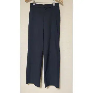 비어즐리 스트레치 롱 팬츠 슬림 레그 센터 프레스 블랙 워셔블