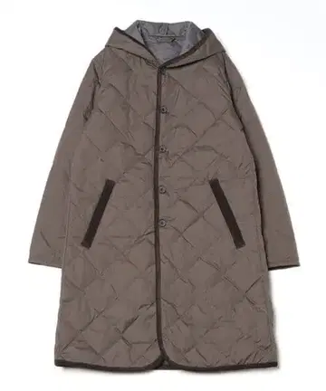 TAION 다운 퀼팅 후드 코트 L 23FW