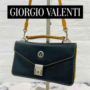 [ VALENTI ] 클러치 핸드 숄더 지갑 블랙 가죽