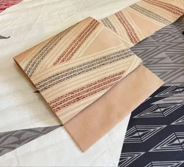 나고야 오비 크레이프 원단 염색 오비