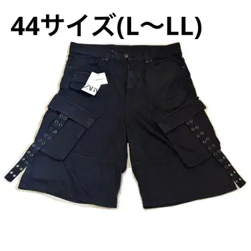 ZARA 카고 버뮤다 팬츠 스트랩 블랙