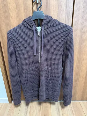 씨그린 와플 후드티 브라운