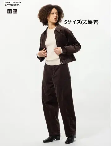 유니클로 코듀로이 커브 팬츠 (기장 표준) S