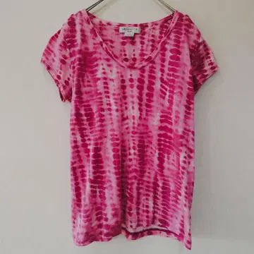 Liz Claiborne 리즈 클레이본 T셔츠 [ M ] 핑크 타이 다이