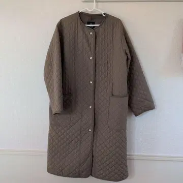 나노 유니버스 퀼팅 롱 코트