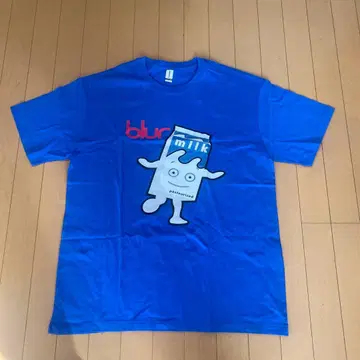 milk 디자인 T셔츠 XL 파랑