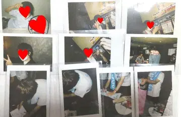 [초초레어!] 아호노 사카타 토나리노 사카타 친필 사인 폴라로이드