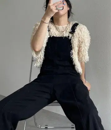 wee9s 살로펫 오버롤 블랙