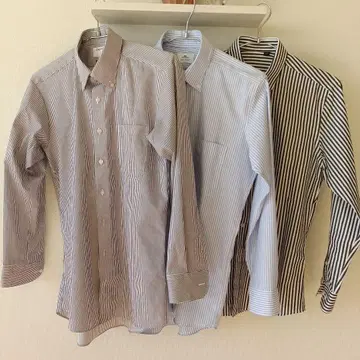 다림질 불필요 긴팔 와이셔츠 3장 세트