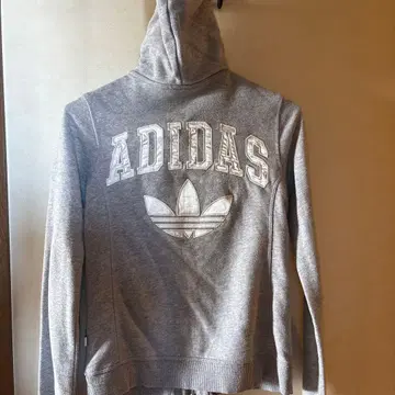 레어 adidas 그레이 후드 부착 집업 후드티