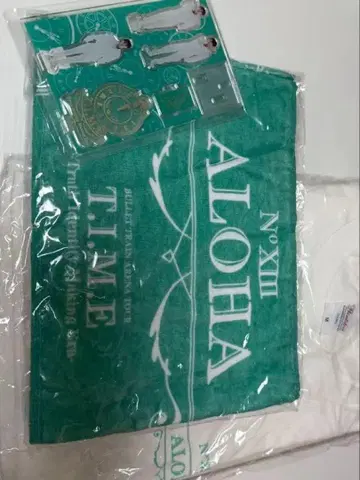 T.I.M.E 타월, 아크릴, T셔츠 세트 Aloha