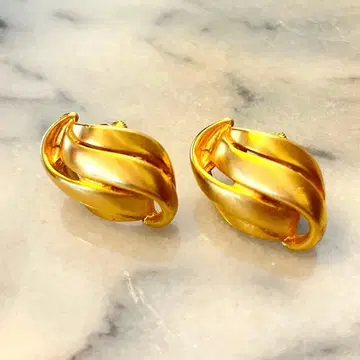 새상품급 빈티지 골드 디자인 귀찌