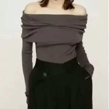 SLY 오프숄더 니트 상의 오프숄더 니트