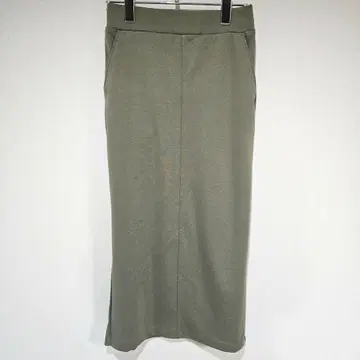 그라시아 GLACIER 올리브 그린 롱 스커트 M 봄 코디 봄